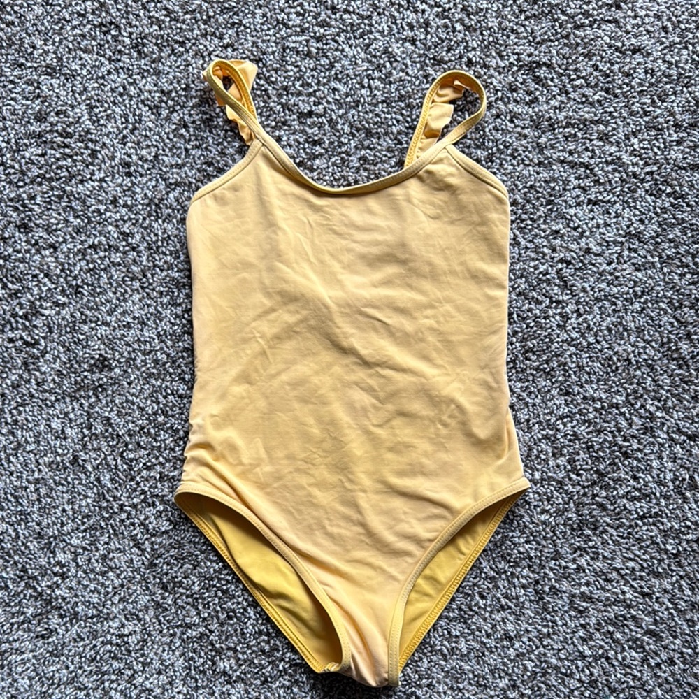 Little girls size 8 L*Space bikini Yellow One-Piece Swimsuit